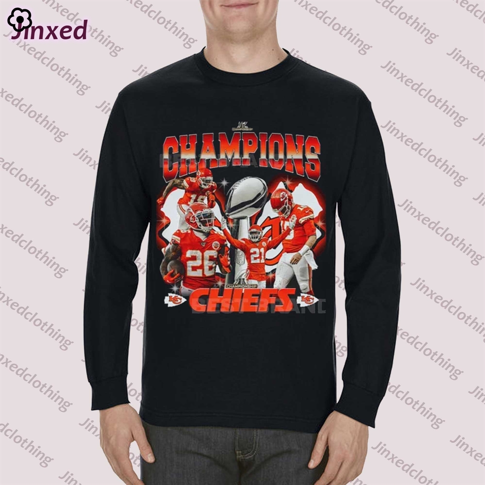 Official Kansas City Chiefs Super Bowl Champions Graphic T-shirt Sweatshirt 